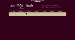Desktop Screenshot of lespetitssaints.com